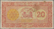 French Somaliland / Französisch Somaliland: Banque De L'Indochine 20 Francs ND(1945), P.15, Still Ni - Sonstige – Afrika