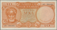 Greece / Griechenland: 10 Drachmai 1954, P.186a, Very Nice And Scarce Note With Two Strong Vertical - Griechenland