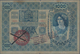 Hungary / Ungarn: Nice Lot With 4 Banknotes Comprising 1000 Korona With Forged Red Stamp "MAGYARORSZ - Ungarn