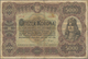 Delcampe - Hungary / Ungarn: Nice Lot With 4 Banknotes Comprising 1000 Korona With Forged Red Stamp "MAGYARORSZ - Hungary