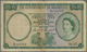 Mauritius: 25 Rupees ND(1954) P. 29, Rare Denomination Of This Series, Portrait QEII, Used With Fold - Mauritius
