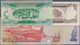 Mauritius: Nice Set With 4 Banknotes With 5 And 10 Rupees ND(1985-91) P.34, 35b In XF And 50, 100 Ru - Mauricio