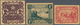 Morocco / Marokko: Empire Cherifien Set With 50 Centimes, 1 And 2 Francs 1944, P.41, 42, 43 In UNC C - Marruecos