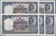 Nepal: Government Of Nepal Set With 5 Consecutive Numbered Banknotes 10 Mohru ND (1945-1951), P.3 In - Nepal