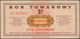 Poland / Polen: Bon Towarowy 100 Dolarow 1969, P.FX33, Several Folds And Tiny Tear At Upper Margin. - Polen