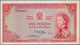 Rhodesia / Rhodesien: 1 Pound 05.10.1964 P. 25, Portrait QEII, 6 Tiny Pinholes, Vertical And Horizon - Rhodesien