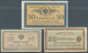 Russia / Russland: North Russia Chaikovskiy Government Set With 3 Banknotes 10, 20 And 50 Kopeks, P. - Russland