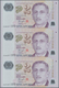 Singapore / Singapur: Set Of 7 Uncut Sheets Of 3 Notes (21 Notes In Total) Of 2 Dollars ND P. 46, Al - Singapore