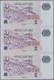 Singapore / Singapur: Set Of 7 Uncut Sheets Of 3 Notes (21 Notes In Total) Of 2 Dollars ND P. 46, Al - Singapore