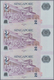 Delcampe - Singapore / Singapur: Set Of 7 Uncut Sheets Of 3 Notes (21 Notes In Total) Of 2 Dollars ND P. 46, Al - Singapur