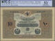 Turkey / Türkei: Rare Specimen Banknote Of 10 Livres ND(1916) AH1332, RS-4-8, With German Specimen P - Türkei