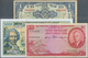 Alle Welt: Set Of 6 Different Banknotes Containing Portuguese India 20 Rupias 1945 P. 37 With Bank C - Other & Unclassified