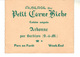 Carte De Visite   :  Auberge Du " Petit Corne Biche"   Arbonne Par Barbizon. - Visiting Cards