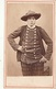 PHOTO CDV 19 EME BRETAGNE TREGUNC MORBIHAN HOMME BRETON COSTUME TRADITIONEL  CABINET CARLIERY ( FERDINAND CARLIER ) - Ancianas (antes De 1900)