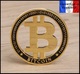 1 Pièce Plaquée OR ( GOLD Plated Coin ) - Bitcoin BTC - Other & Unclassified