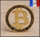 1 Pièce Plaquée OR ( GOLD Plated Coin ) - Bitcoin BTC - Autres & Non Classés