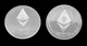 1 Pièce Plaquée ARGENT ( SILVER Plated Coin ) - Ethereum ETH ( Ref 2 ) - Autres & Non Classés