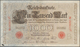 Deutschland - Deutsches Reich Bis 1945: 1000 Mark 1903 Ro. 21 Mit Mittelfalte Und Tintenfleck Auf De - Other & Unclassified
