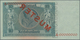 Deutschland - Deutsches Reich Bis 1945: 10 Reichsmark 1929 MUSTER, Ro.173M Mit KN A00000000, Rotem Ü - Autres & Non Classés