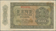 Deutschland - DDR: 1 Mark 1948 Ersatznote Serie "XU" Und 6-stelliger KN, Ro.340c Und 5 Mark 1948 UdS - Altri & Non Classificati