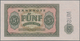 Deutschland - DDR: 5 Mark 1955 Serie "JF" Mit Laufender Seriennummer Mit Perforation "MUSTER" Und 50 - Other & Unclassified