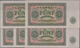 Deutschland - DDR: Set Mit 5 Fortlaufend Nummerierten Banknoten Zu 5 Mark 1955 (1980) Mit Handstempe - Altri & Non Classificati