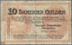 Deutschland - Nebengebiete Deutsches Reich: Danzig - Zentralkasse, 10 Gulden 1923, Ro.820, Stark Geb - Sonstige & Ohne Zuordnung