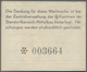 Deutschland - Konzentrations- Und Kriegsgefangenenlager: Arbeitslager Mittelbau 0,01 Reichsmark O.D. - Otros & Sin Clasificación