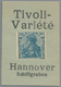 Deutschland - Briefmarkennotgeld: HANNOVER, Tivoli-Varieté, 30 Pf. Germania Blau, Grüner Werbekarton - Altri & Non Classificati