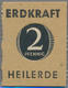 Deutschland - Briefmarkennotgeld: STUTTGART, Erdkraft Heilerde, Caprez-Werbung, 2 Pf. Kontrollrat Zi - Other & Unclassified