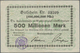 Deutschland - Notgeld - Rheinland: Waldbröl, Kreissparkasse, 500 Mio. Mark, 1.10.1923, Erh. II-III - [11] Emissioni Locali