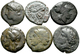 Sizilien - Städte: Siracusa: Lot 6 Bronzemünzen, Ca. 3./4. Jhd. Vor Chr., Meist Sehr Schön. - Griegas