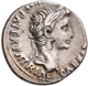 Augustus (27 V.Chr. - 14 N.Chr.): AR-Denar, 18,4 Mm, 3,85 G, Schrötlingsfehler, Sehr Schön. - La Dinastía Julio-Claudia (-27 / 69)