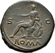Nero (54 - 68): Sesterz, Mzst. Rom; 34,53 Mm, 24,95 G, Dunkelbraune Patina, Sehr Schön. - La Dinastia Giulio-Claudia Dinastia (-27 / 69)