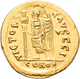 Zeno (474 - 475, 476 - 491): Gold-Solidus, Konstantinopel, 19,3 Mm, 4,46 G, RIC 910, Sehr Schön. - Der Spätrömanischen Reich (363 / 476)