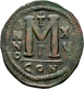 Iustinianus I. (527 - 565): AE-Follis, Anno XV; 40,5 Mm, 22 G, Sommer 4.20, Sear 163, Sehr Schön. - Byzantinische Münzen