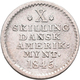 Dänisch-Westindien: (seit 1917 U.S. Virgin Islands) Christian VIII. 1839-1848: 10 Skilling 1845. KM# - West Indies