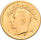 Iran - Anlagegold: Muhammad Reza Pahlavi Shah 1941-1979: ½ Pahlavi SH 1332 = 1953. KM# 1161, Friedbe - Irán