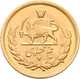 Iran - Anlagegold: Muhammad Reza Pahlavi Shah 1941-1979: ½ Pahlavi SH 1332 = 1953. KM# 1161, Friedbe - Irán