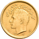 Iran - Anlagegold: Muhammad Reza Pahlavi Shah 1941-1979: ½ Pahlavi SH 1334 = 1955. KM# 1161, Friedbe - Iran