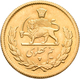 Iran - Anlagegold: Muhammad Reza Pahlavi Shah 1941-1979: ½ Pahlavi SH 1334 = 1955. KM# 1161, Friedbe - Iran
