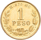 Mexiko: 1 Peso 1892 Mo M. KM# 410.5. 1,69 G, 875/1000 Gold. Vorzüglich. - Messico