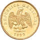 Mexiko: 1 Peso 1892 Mo M. KM# 410.5. 1,69 G, 875/1000 Gold. Vorzüglich. - Messico