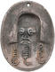 Mongolei: Dschingis Khan 1167-1227: Ovales Silber-Medaillon O.J., Auf Dschingis Khan, Brustbild Von - Mongolia