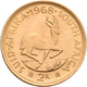 Südafrika - Anlagegold: Südafrika: Lot 3 Stück; 2 Rand 1968, KM #64, Friedberg 11. Je 7,99 G, 917/10 - Sud Africa