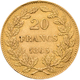 Belgien - Anlagegold: Leopold I. 1831-1865: 20 Francs 1865 L. WIENER, KM# 23, Friedberg 411. 6,43 G, - Otros & Sin Clasificación