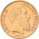 Belgien - Anlagegold: Leopold II. 1865-1909: 20 Francs 1875 LW (Pos. A), KM# 37, Friedberg 412, 6,43 - Altri & Non Classificati