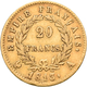 Frankreich - Anlagegold: Napoleon I. 1804-1814: 20 Francs 1813 A, KM# 695.1, Friedberg 511. 6,40 G, - Altri & Non Classificati