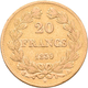 Frankreich - Anlagegold: Louis Philippe I. 1830-1848: 20 Francs 1839 A, KM # 750.1, Friedberg 560. 6 - Altri & Non Classificati