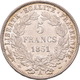 Frankreich: 2. Republik 1848-1852: 5 Francs 1851 A, Gadoury 719, 24,78 G, Kratzer, Sehr Schön-vorzüg - Sonstige & Ohne Zuordnung